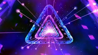 4K Triangle Lights Tunnel 🎧 VJ Dance Party AAVFX Motion Background [upl. by Sayce]