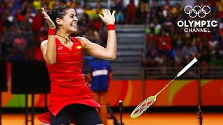 2️⃣3️⃣  Carolina Marin wins badminton gold 31DaysOfOlympics [upl. by Covell]