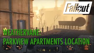 Fallout 4  Weathervane Parkview Apartments Location [upl. by Eloci87]