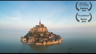 Mont Saint Michel from a drone [upl. by Enelyar]