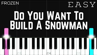 Frozen  Do You Want To Build A Snowman  EASY Piano Tutorial [upl. by Eleirbag826]