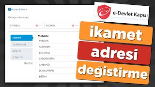 EDevlet Adres İkamet Değiştirme  İkametgah Nasıl Değiştirilir [upl. by Cyndi950]