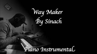 Way Maker by Sinach  Piano Instrumental [upl. by Adelind]