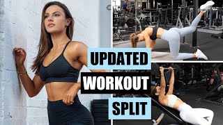 WHY I NO LONGER TRAIN 5 DAYS A WEEK New Workout Split  KRISSY CELA [upl. by Pokorny]