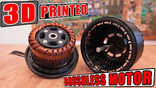 3D Printed HUGE Brushless Motor  Ive made Cristoph Laimers motor [upl. by Valida]