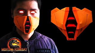 How to make Origami Mortal Kombat MASK  easy origami mask [upl. by Ardelis]