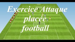 exercice attaque placée football [upl. by Orihakat]