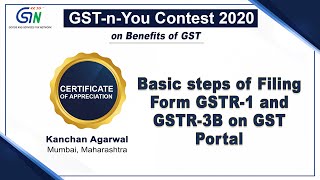 Simple steps to file GSTR1 and GSTR3B on GST Portal [upl. by Ennovad]