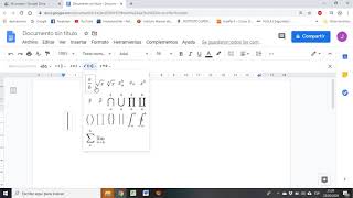 Insertar ecuaciones en Google Docs [upl. by Einnalem]