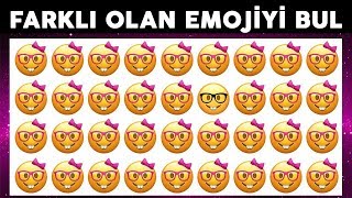 Bu Resimlerdeki Farklı Emojiyi Bulabilir misin � BAŞARISIZ [upl. by Aelc]