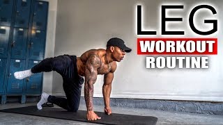 10 MINUTE BODYWEIGHT LEG WORKOUT NO EQUIPMENT [upl. by Swayne]