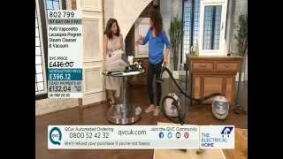 Polti Vaporetto Lecoaspira Steam Cleaner amp Vacuum Demonstration QVC UK [upl. by Akere]