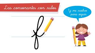 Cursiva  Las consonantes con rulos [upl. by Justen]