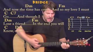 Ill Follow the Sun Beatles Strum Guitar Cover Lesson with ChordsLyrics [upl. by Zillah]