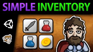 Simple Inventory System in Unity Store Use Stack and Drop Items [upl. by Natika]