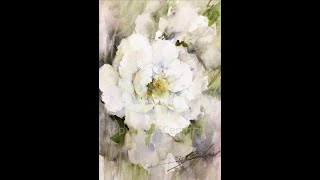 WatercolorAquarela  Demo Lisianthus [upl. by Nangem]