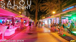 Tiny Tour  Salou Spain  Visit the Resort Town in the night 2020 August [upl. by Parris494]