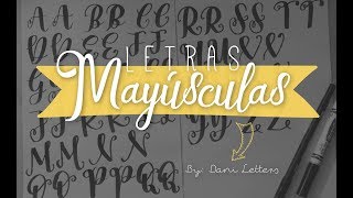 Letras Mayúsculas  Hand Lettering en Español [upl. by Dennett]