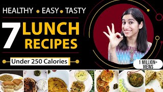 7 Lunch Recipes for Weight Loss Vegetarian  By GunjanShouts [upl. by Orsola269]