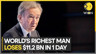 Bernard Arnaults net worth falls massively  Business News  WION [upl. by Nillad]