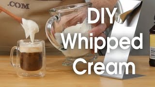 DIY whipped cream in 60 seconds [upl. by Beilul]