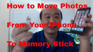 How to Move Photos from Your Iphone to Memory Stick  Flash Drive for ios and Android [upl. by Ahsinauq]