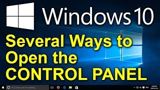 ✔️ Windows 10  Several Ways to Open the Control Panel [upl. by Ahsennod]