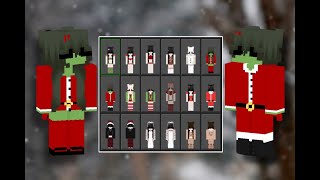 20 Christmas Cosmetic Skin Pack MCPEMCBE Works on 119 Hive 2023 [upl. by Oba954]