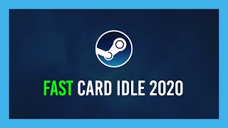 Fastest way to idle for Steam Cards  Full Guide Steam Idle Master Extended [upl. by Harutek815]