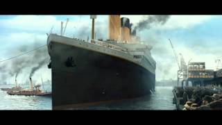 Titanic 3D  The Boat Leaving The Port  Official Clip HD [upl. by Eidnak276]