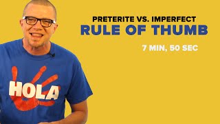 Spanish Past Tense Preterite Vs Imperfect Rule of Thumb [upl. by Sarine]