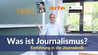 01 Einführung in die Journalistik Was ist Journalismus [upl. by Weiss330]