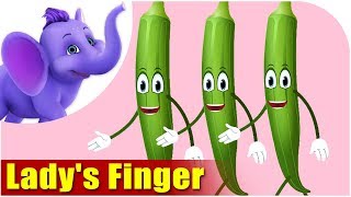 Ladys Finger  Vegetable Rhyme for Children [upl. by Barsky]