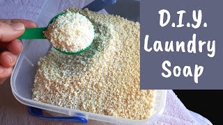 DIY Laundry Soap Powder with Handmade Soap Base [upl. by Gylys697]