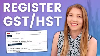 How to Register for GSTHST in Canada for Your Small Business [upl. by Giffy40]