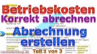 Nebenkostenabrechnung als Vermieter korrekt erstellen  Streit vermeiden  Vermietershopde [upl. by Revolc]