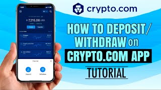 How to DEPOSIT or WITHDRAW on CRYPTOCOM App for Beginners  Tutorial [upl. by Eimaj]