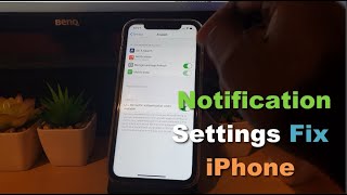 Notification Not showing in App settings iPhone Fix 2 Solutions [upl. by Adaval]