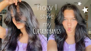 I got curtain bangs How do I style them [upl. by Eiznikcm]