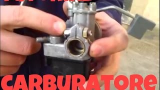 come smontare e carburare carburatore CIAO PIAGGIO [upl. by Ennael]