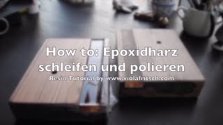 How to Epoxidharz Tutorial  Schleifen vorbereiten  Teil 11 Crystal Epoxy Resin Tutorial [upl. by Anifesoj]