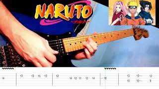 Naruto OST  The Raising Fighting Spirit Guitar Tutorial [upl. by Pare]