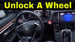 How To Unlock A Push To Start Steering WheelDriving Tutorial [upl. by Warford]