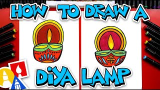 How To Draw A Diya Lamp For Diwali [upl. by Seira]