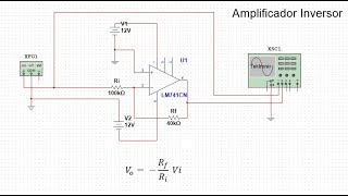 Amplificador Inversor en Multisim 141 [upl. by Yramanna176]