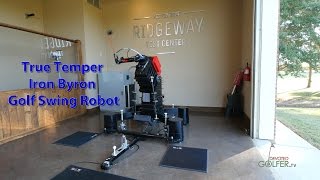 TrueTemper Iron Byron Golf Swing Robot [upl. by Aneel964]