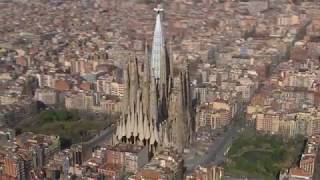 Animation shows completion of Antoni Gaudís Sagrada Família [upl. by Bobinette]