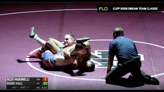 Mark Hall Spladles Alex Marinelli at the Cliff Keen Classic [upl. by Schear923]