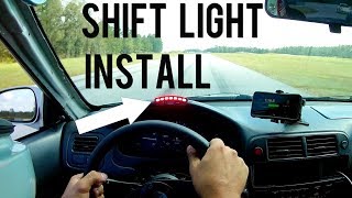 Sequential Shift Light Install on Project Civic EK [upl. by Niffirg]