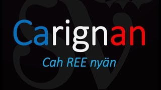 How to Pronounce Carignan French Wine Pronunciation [upl. by Gherlein]